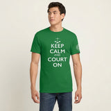 "Keep Calm and Court On" Unisex Tee-Shirt