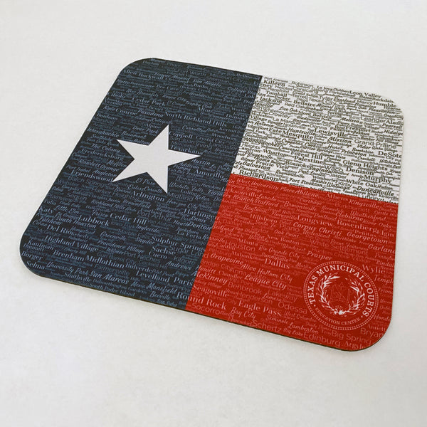 "Texas Cities" Mousepad with Antimicrobial Protection